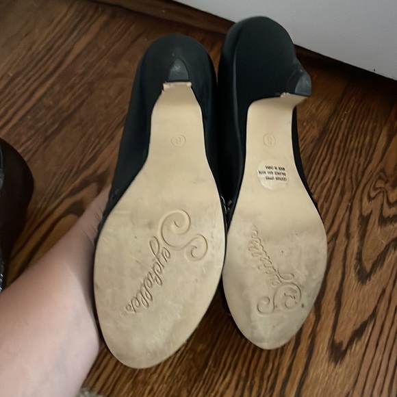 Seychelles Peep Toe Shoes, Black Size 8 - Picture 6 of 6